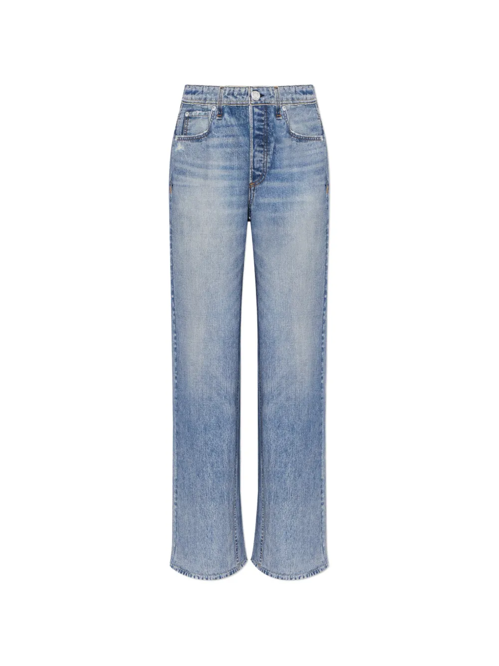 rag & bone Miramar faded-effect wide-leg jeans - Blu