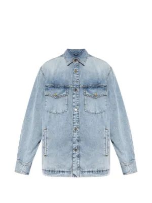 Saint Laurent Cassandre デニムシャツ | ブルー | FARFETCH JP