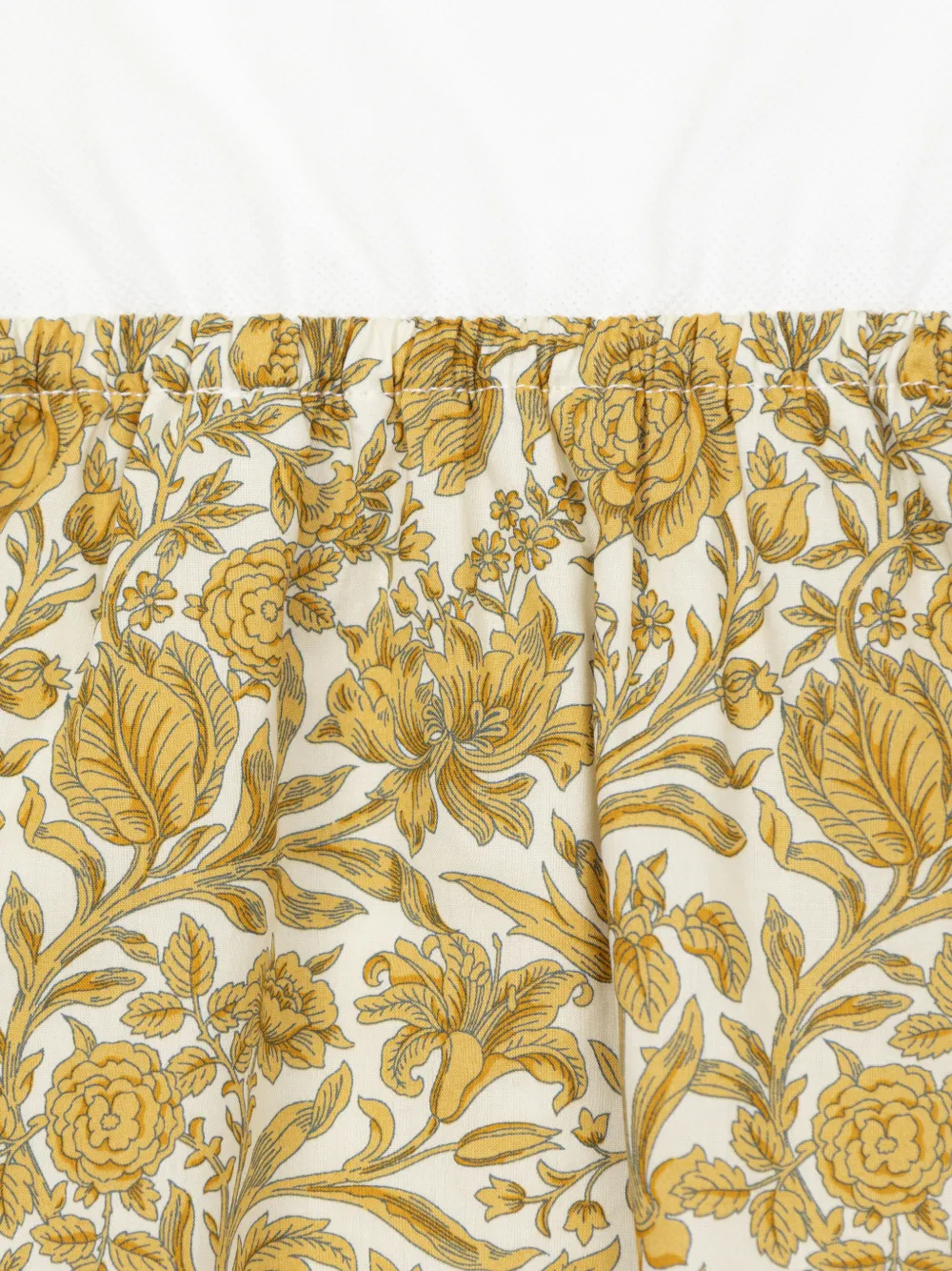 Versace Kids Jurk met bloemenprint en knopen op de schouders Wit