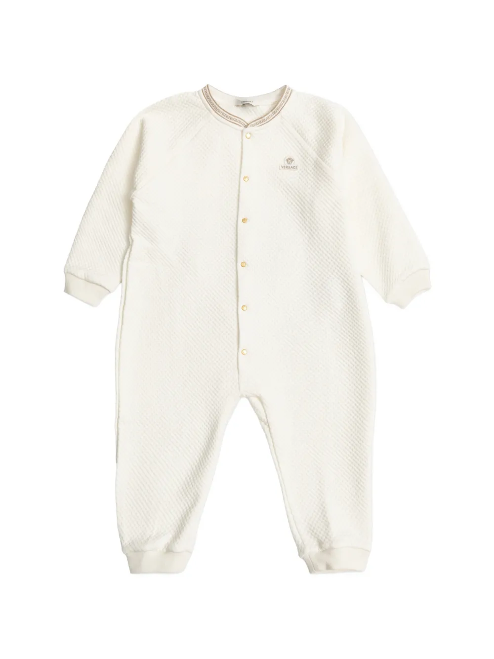 Versace Kids Medusa-patch Greca-trim babygrow - Toni neutri