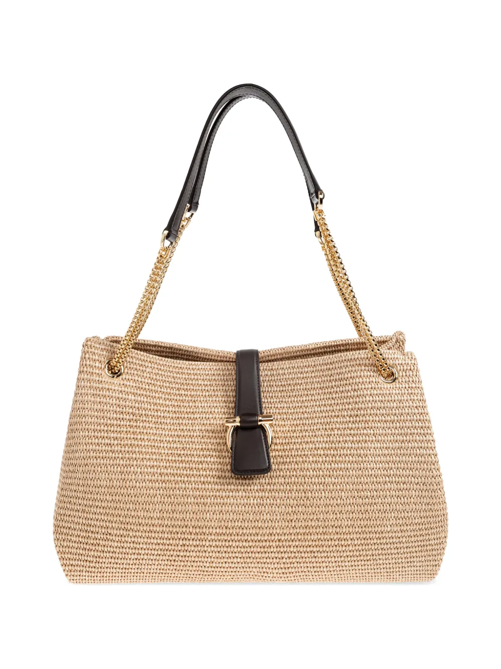 Ferragamo Gancini woven tote bag - Toni neutri