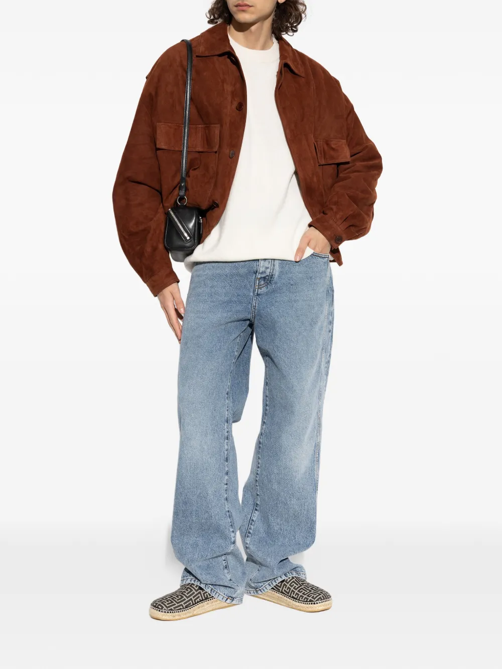Balmain Trui met knoopdetail en lange mouwen Wit