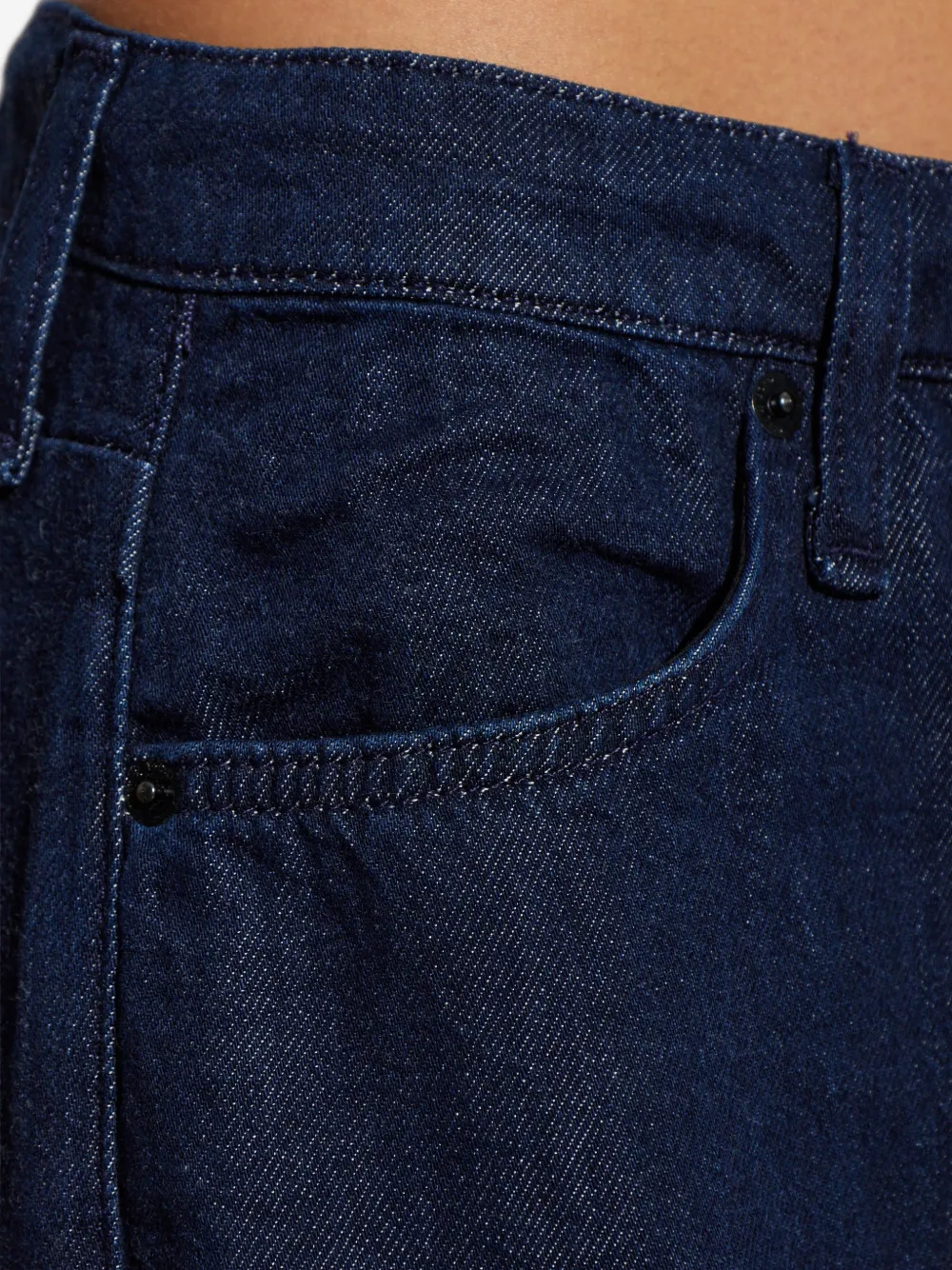 rag & bone Phoebe jeans met wijde pijpen en trekkoordtaille Blauw