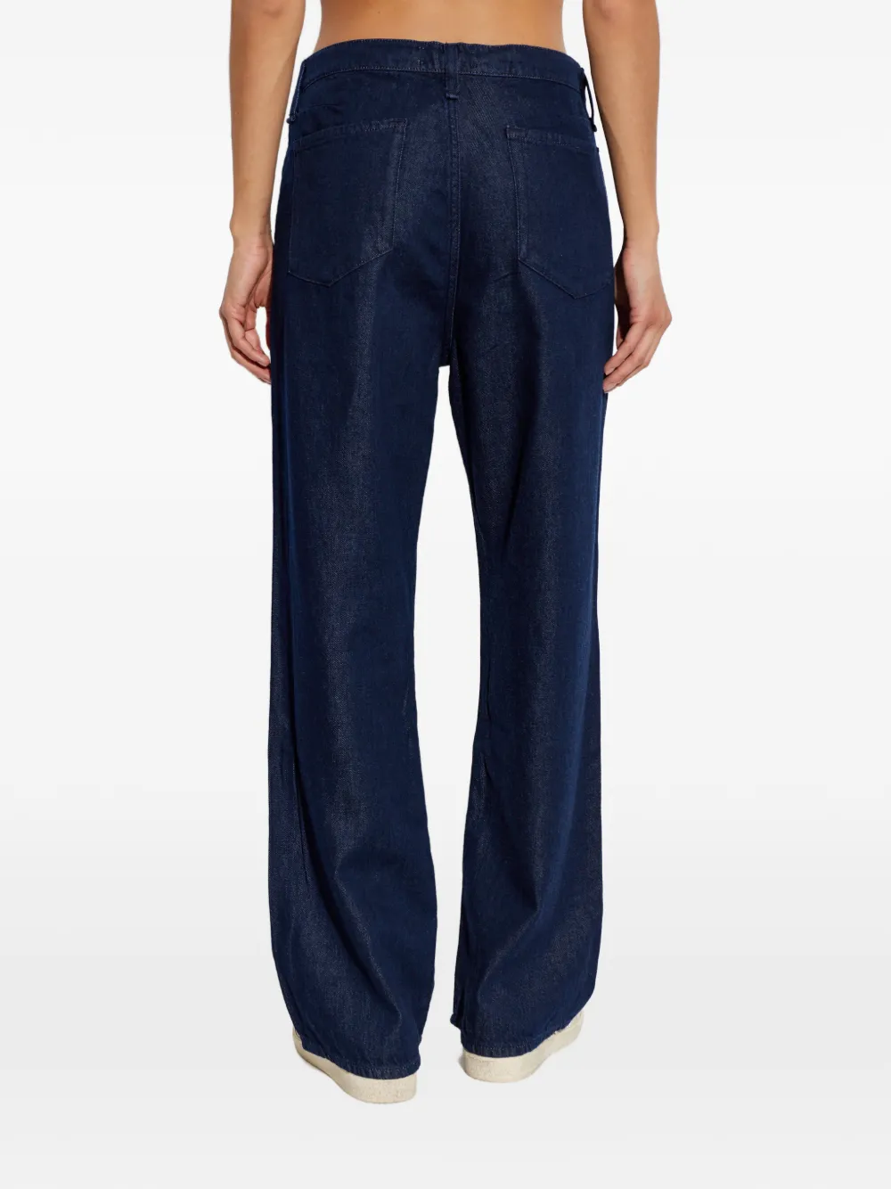 rag & bone Phoebe jeans met wijde pijpen en trekkoordtaille Blauw