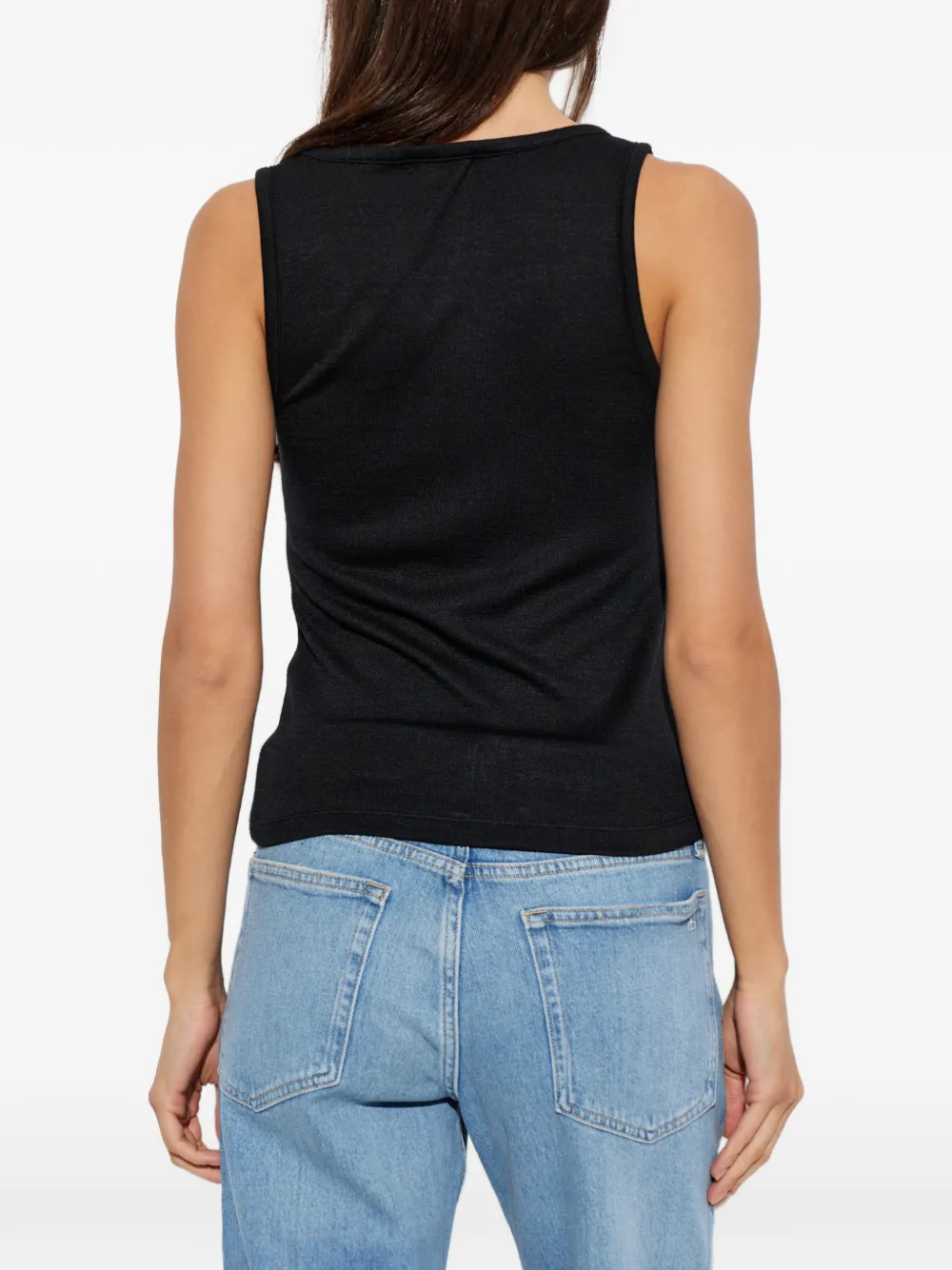 rag & bone Top met V-hals Zwart