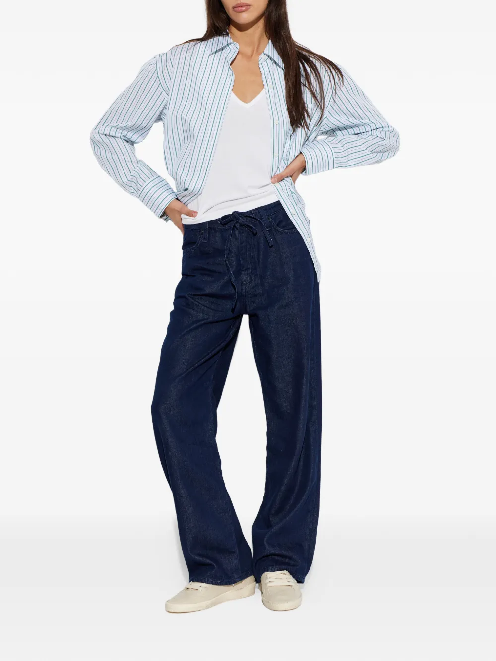  Rag & Bone Camicia A Righe - Bianco 