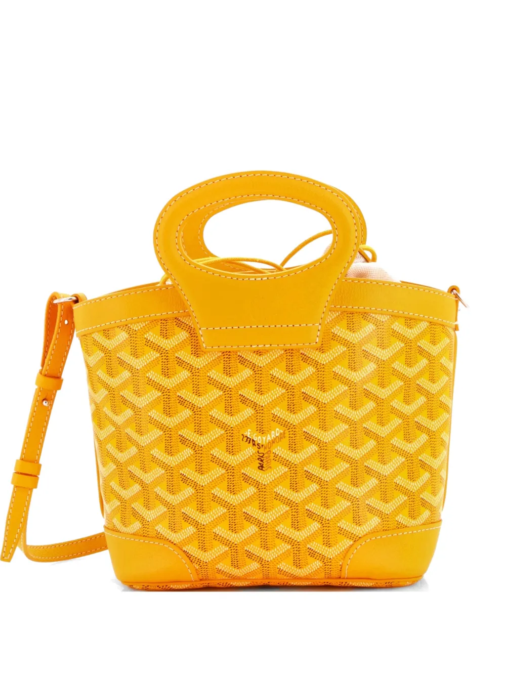 Goyard Pre-Owned Beluga Bag Coated Canvas Mini tote bag - Giallo