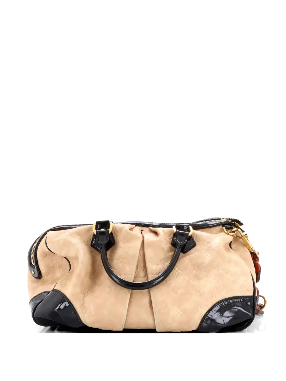 Louis Vuitton Pre-Owned Stephen Handbag Monogram Embossed Leather satchel - Nude
