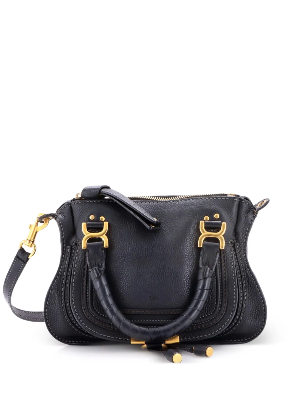 Chloé Pre-Owned Marcie Satchel Leather Baby crossbody bag - Nero