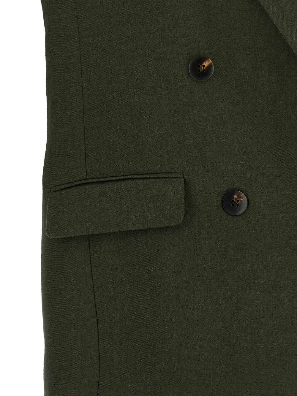 Max Mara Aia gilet met dubbele rij knopen Groen