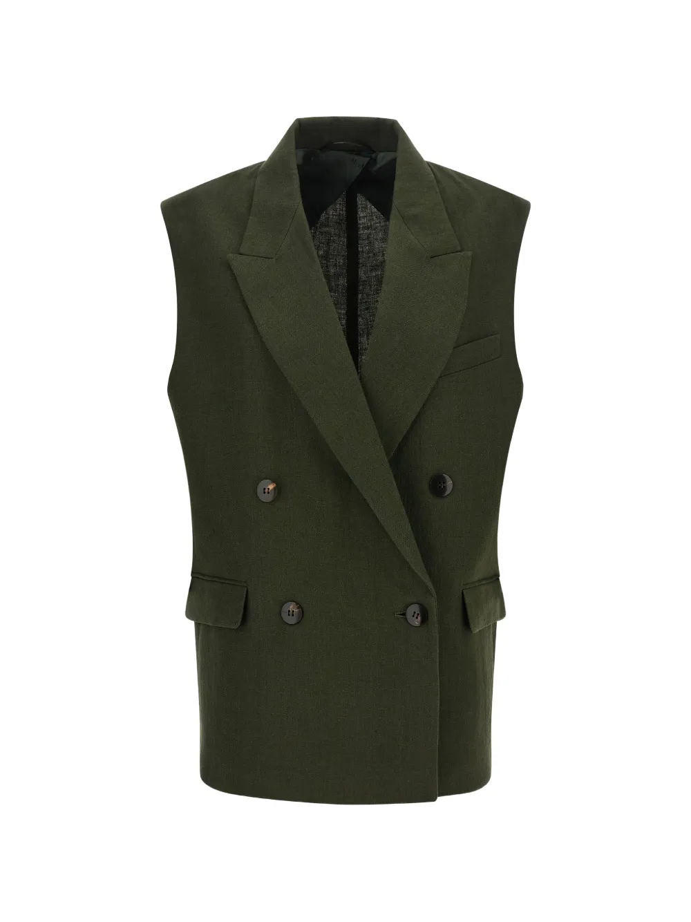 Max Mara Aia double-breasted waistcoat - Green