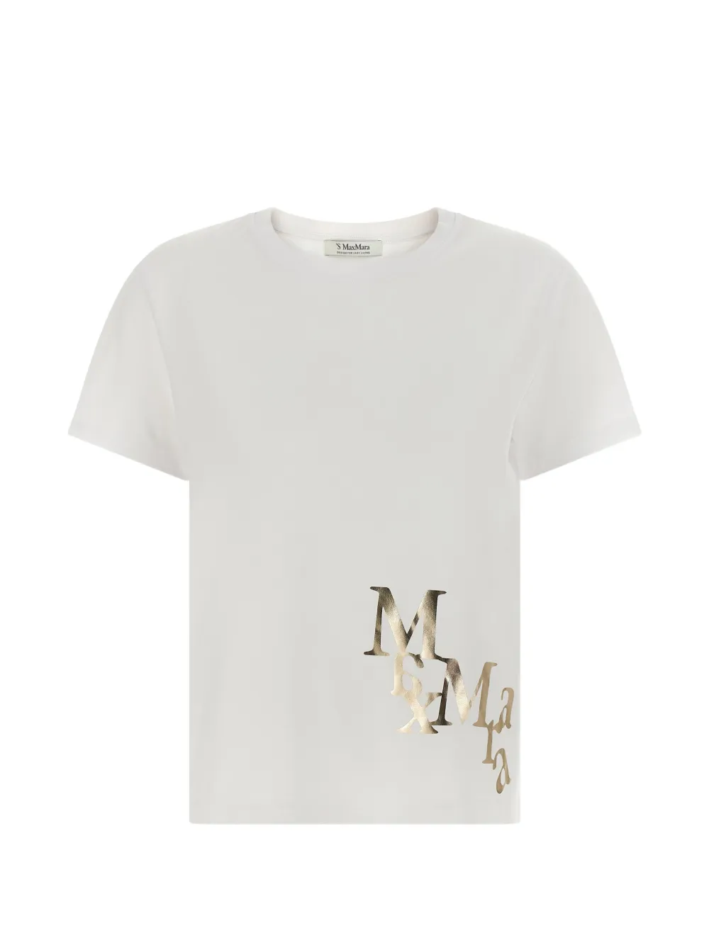 Max Mara Edile logo-print T-shirt - Toni neutri