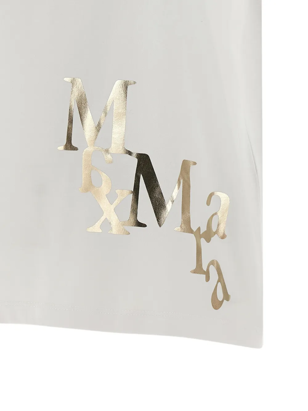 'S Max Mara Edile logoprinten T-shirt Beige