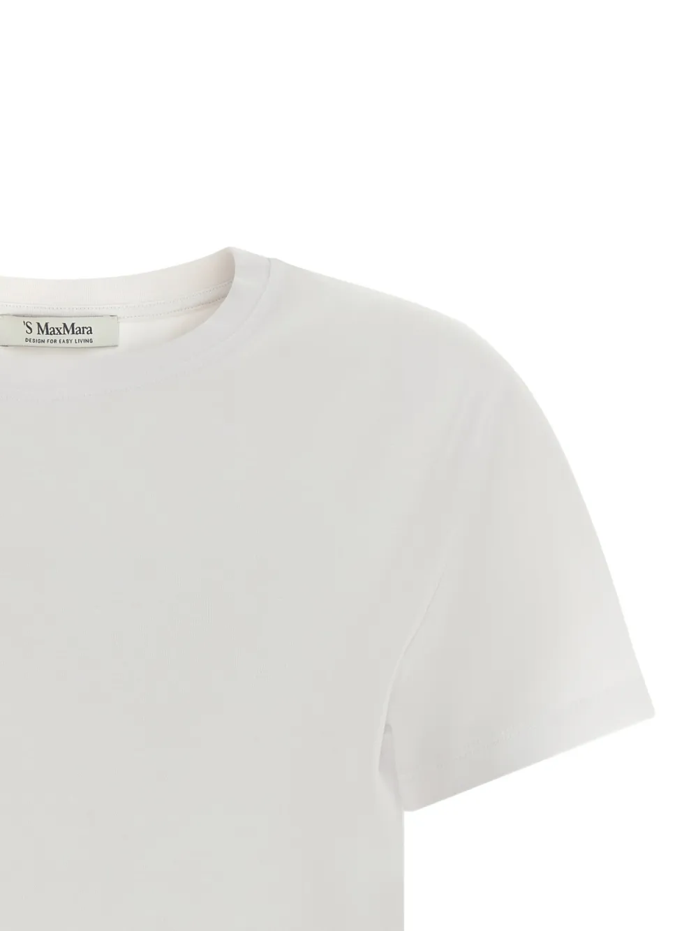 'S Max Mara Edile logoprinten T-shirt Beige