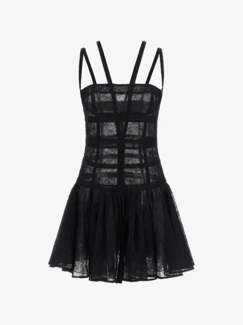 Giovanni Bedin vestido corto estilo bustier de encaje