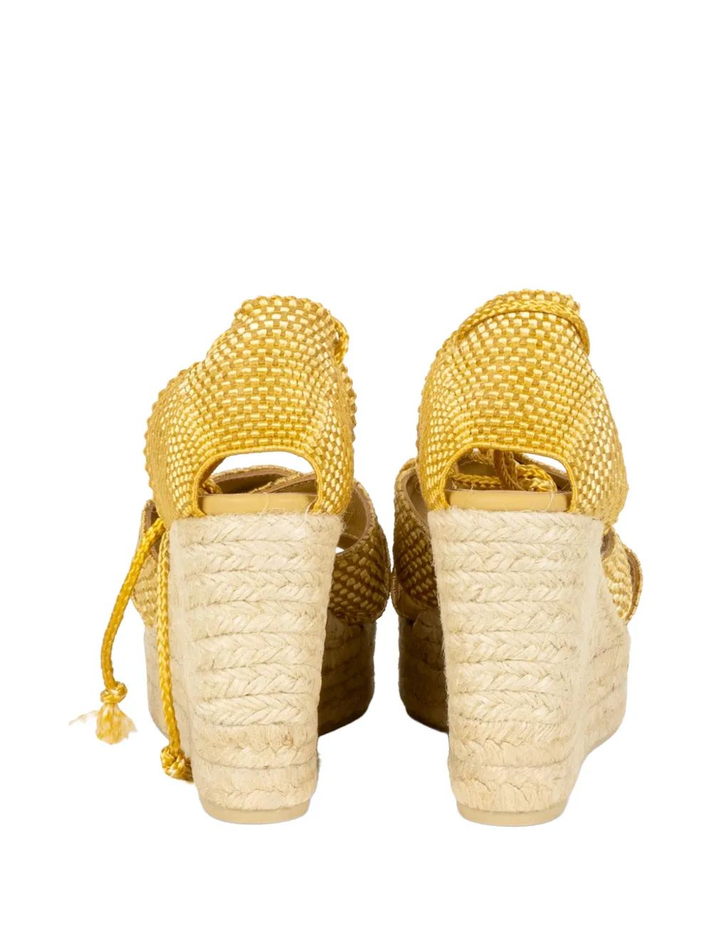 Castañer Becca espadrilles met katoenen hak Goud