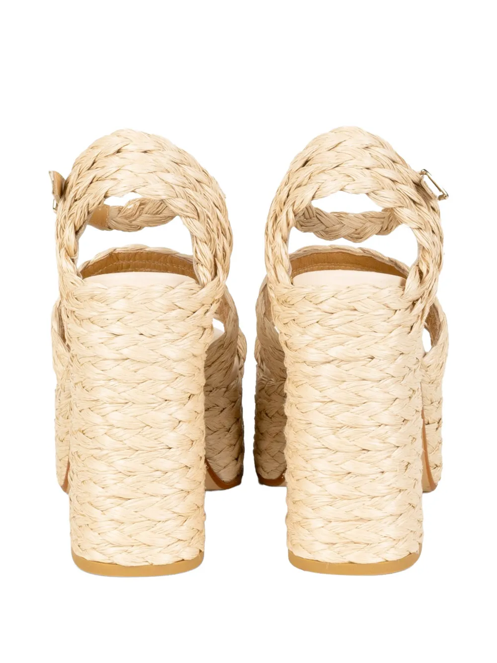 Castañer Fresa sandalen met gevlochten hak Beige