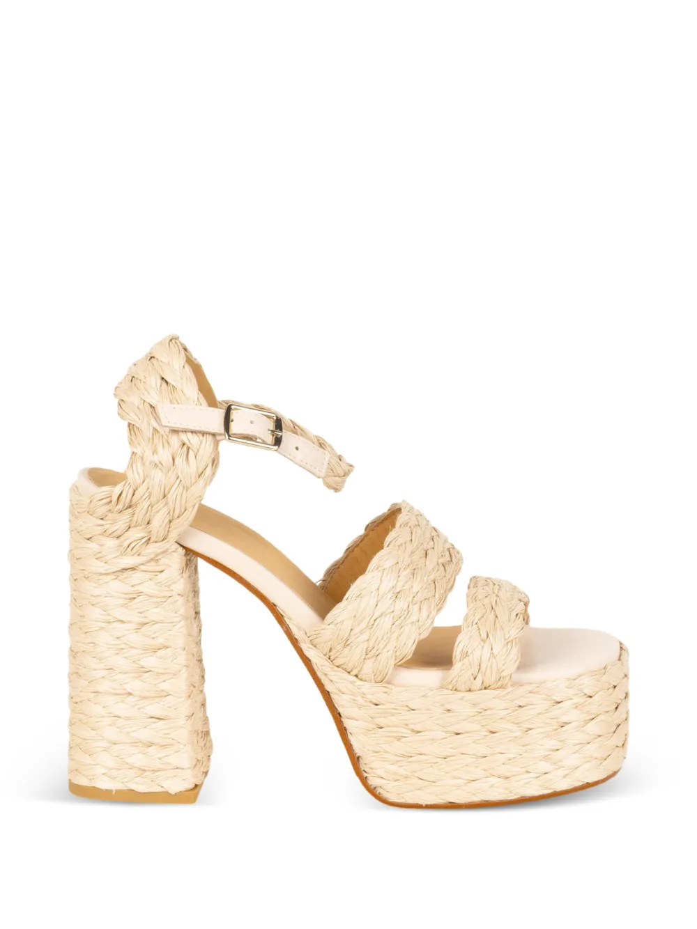 Castañer Fresa braided heeled sandals - Toni neutri