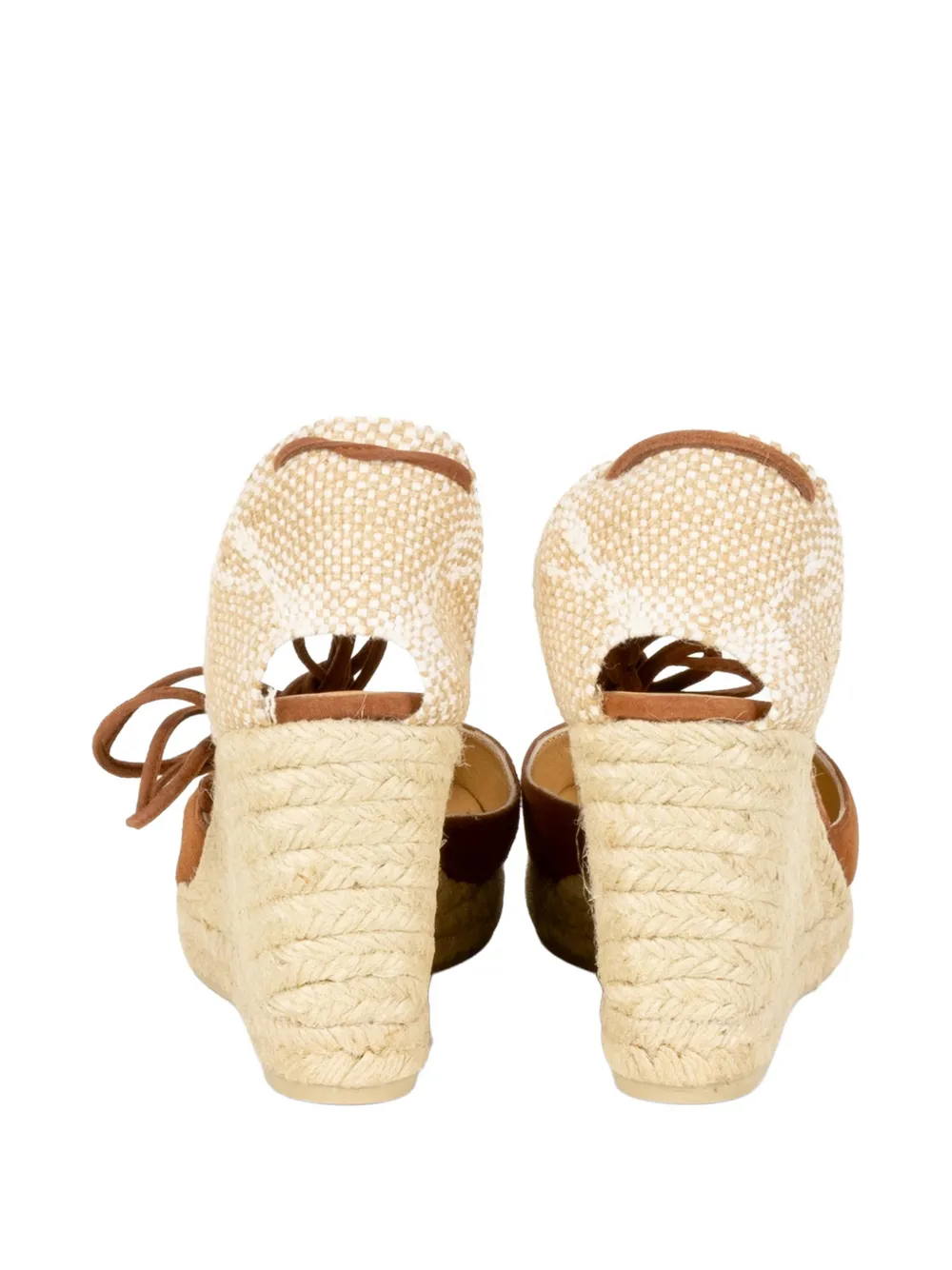 Castañer Carina espadrilles met striksluiting Bruin