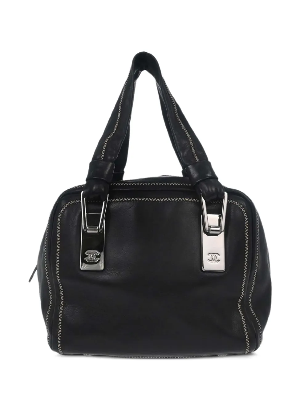 CHANEL Pre-Owned 2003 CC turn-lock tote bag - Nero