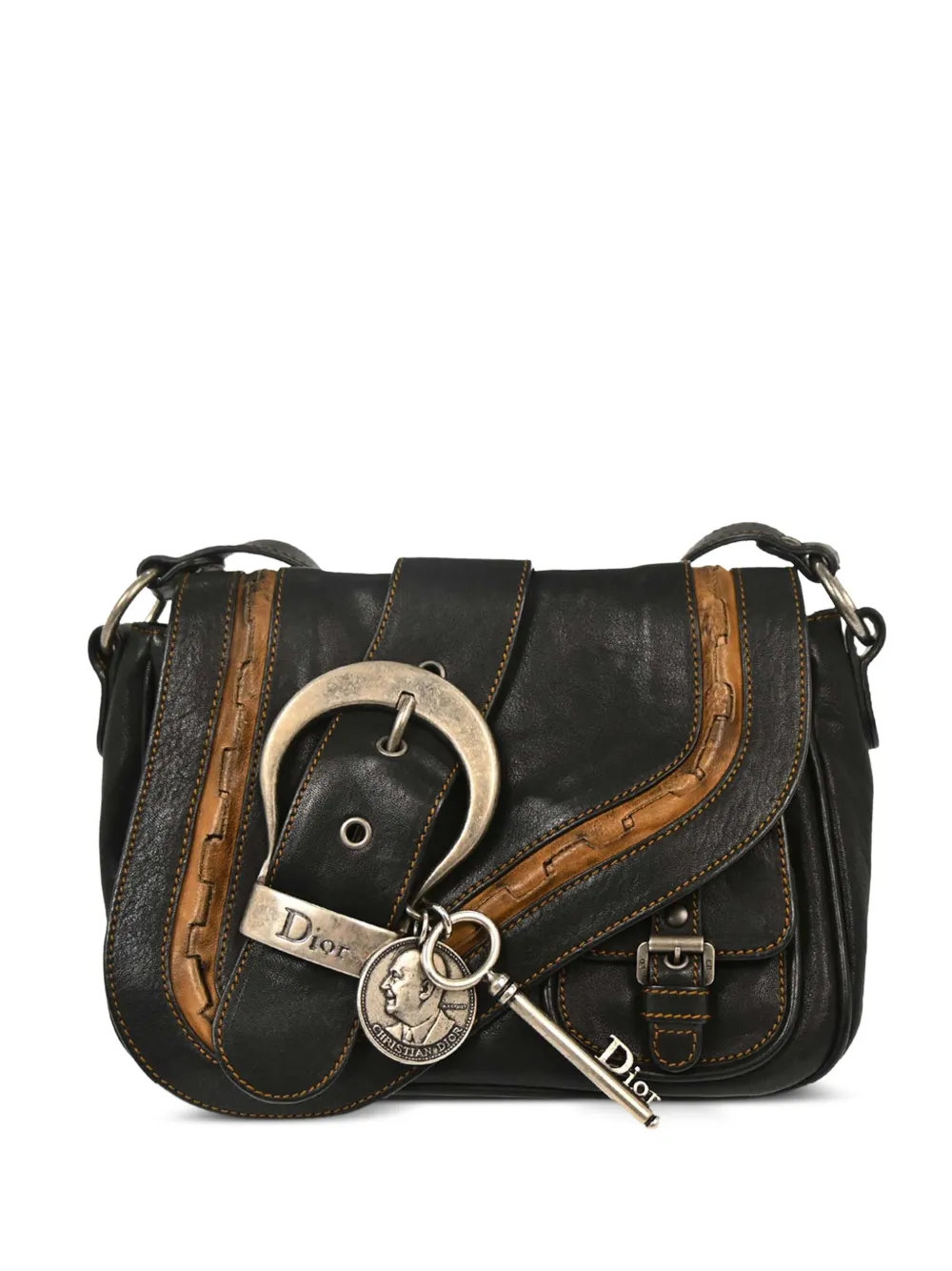 Christian Dior Pre-Owned 2006 Gaucho crossbody bag - Black