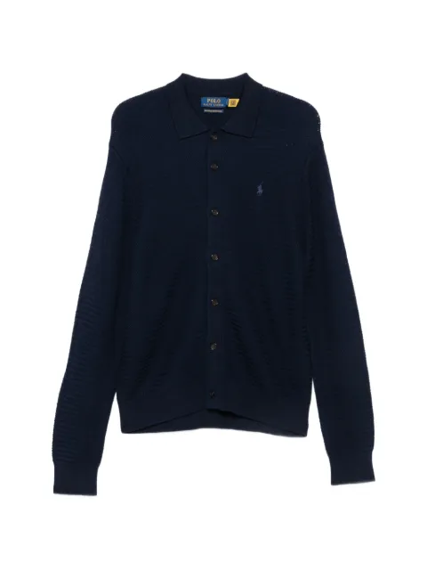 Polo Ralph Lauren logo-embroidered button-up cardigan