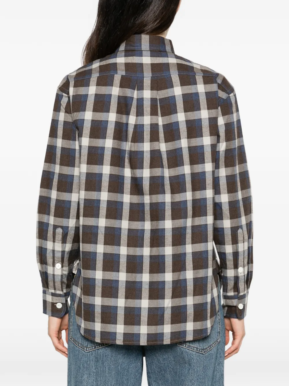 Polo Ralph Lauren check-pattern logo-embroidered shirt Bruin