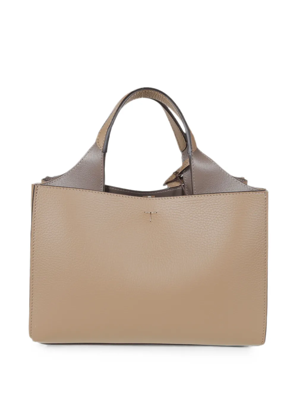 Tod's T Timeless grained handbag Bruin