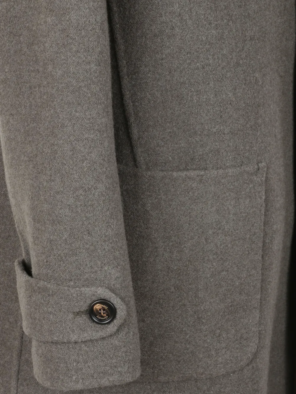 Eleventy button-up patch-pocket coat Grijs
