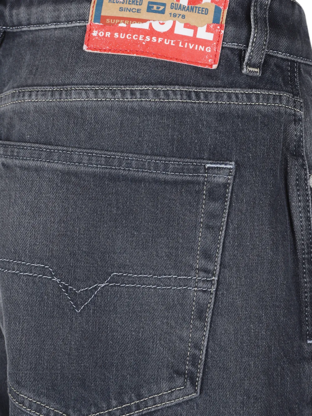 Diesel 1971 D-Sent high-waist jeans Blauw