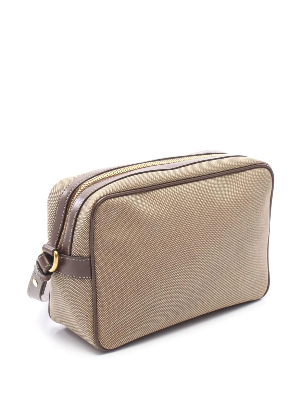 Prada Pre-owned 2010-2026 Jacquard Logo Camera Bag Crossbody Bag in Grey, view 3