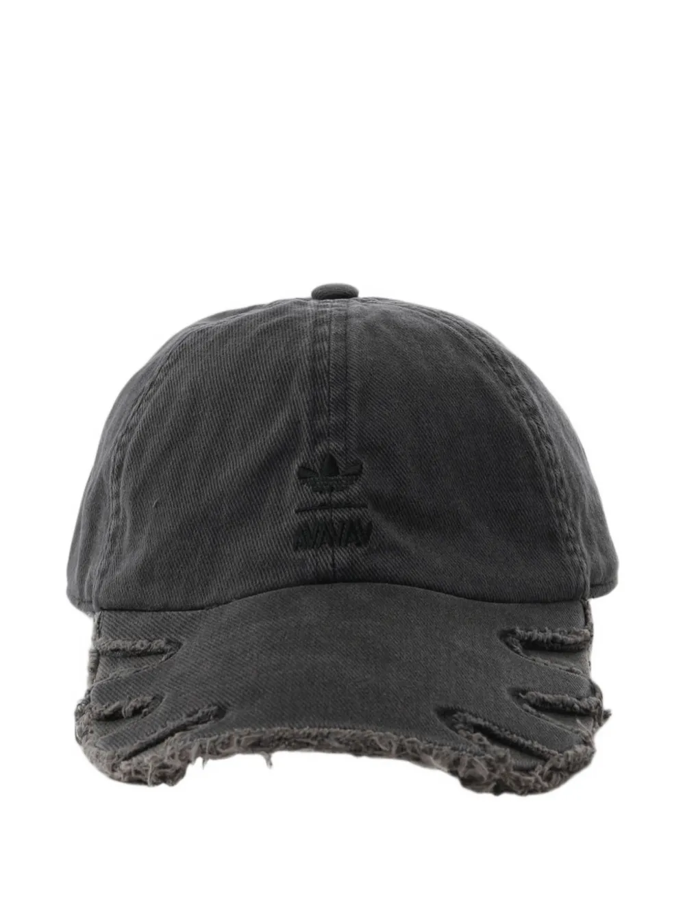 adidas distressed-effect logo baseball cap - Grigio