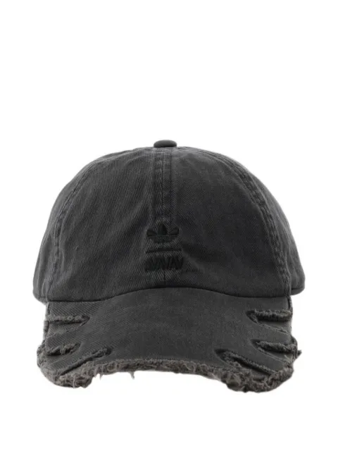 adidas distressed-effect logo baseball cap