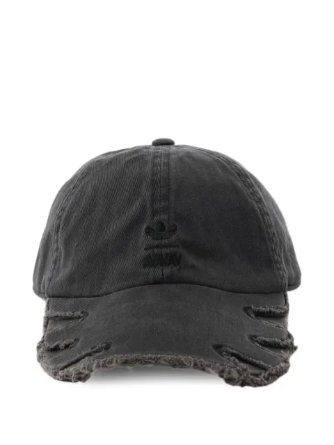 adidas distressed-effect logo baseball cap