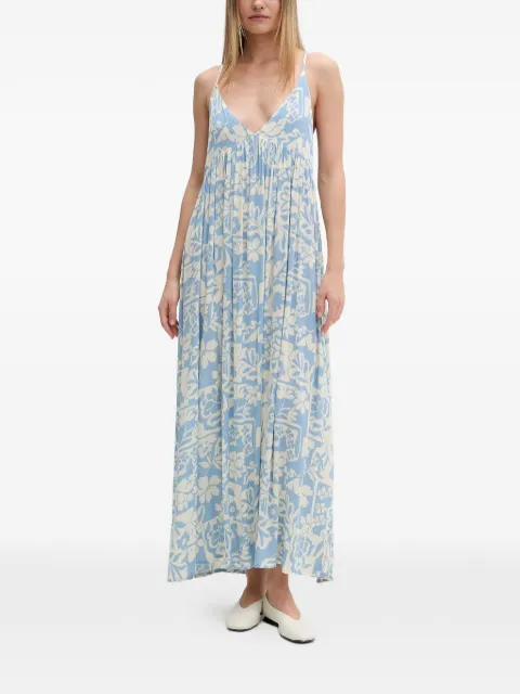 Rip Curl Party Pack floral-print pleated maxi dress