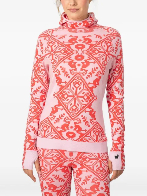Kari Traa Saga fair isle-patterned high-neck hoodie