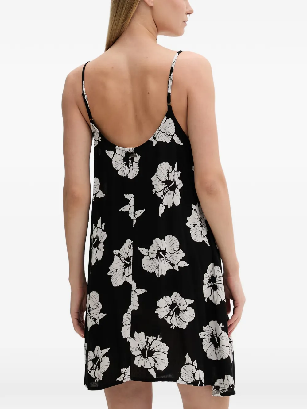 Rip Curl Party Pack mini-jurk met bloemenprint en knopen Zwart