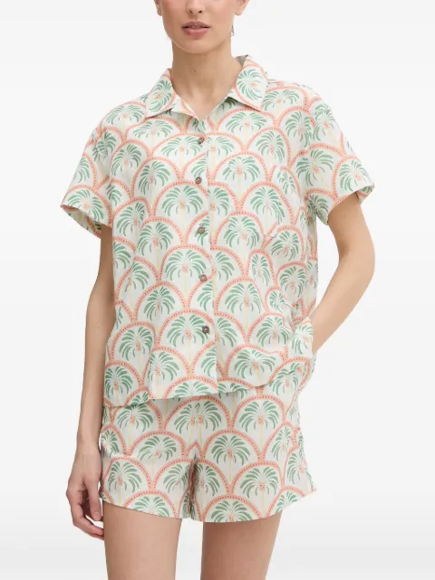 Hurley palm tree-print shirt