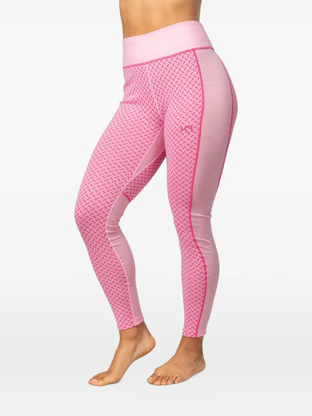Kari Traa Lekker Geometric-pattern Leggins In Pink