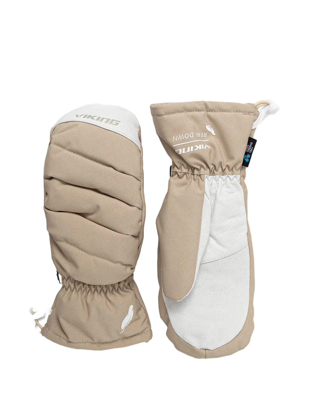 Viking Ogama quilted logo-print mittens