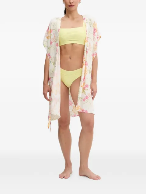 Rip Curl floral-print wrap beach cover-up