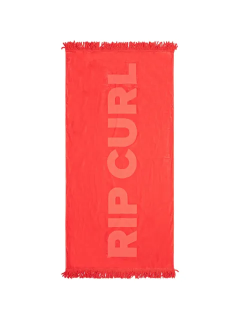 Rip Curl logo-jacquard fringed beach towel