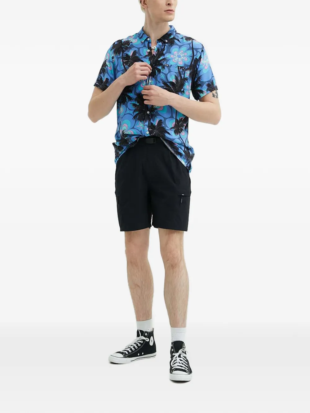 Rip Curl Cargo shorts met ceintuur Zwart