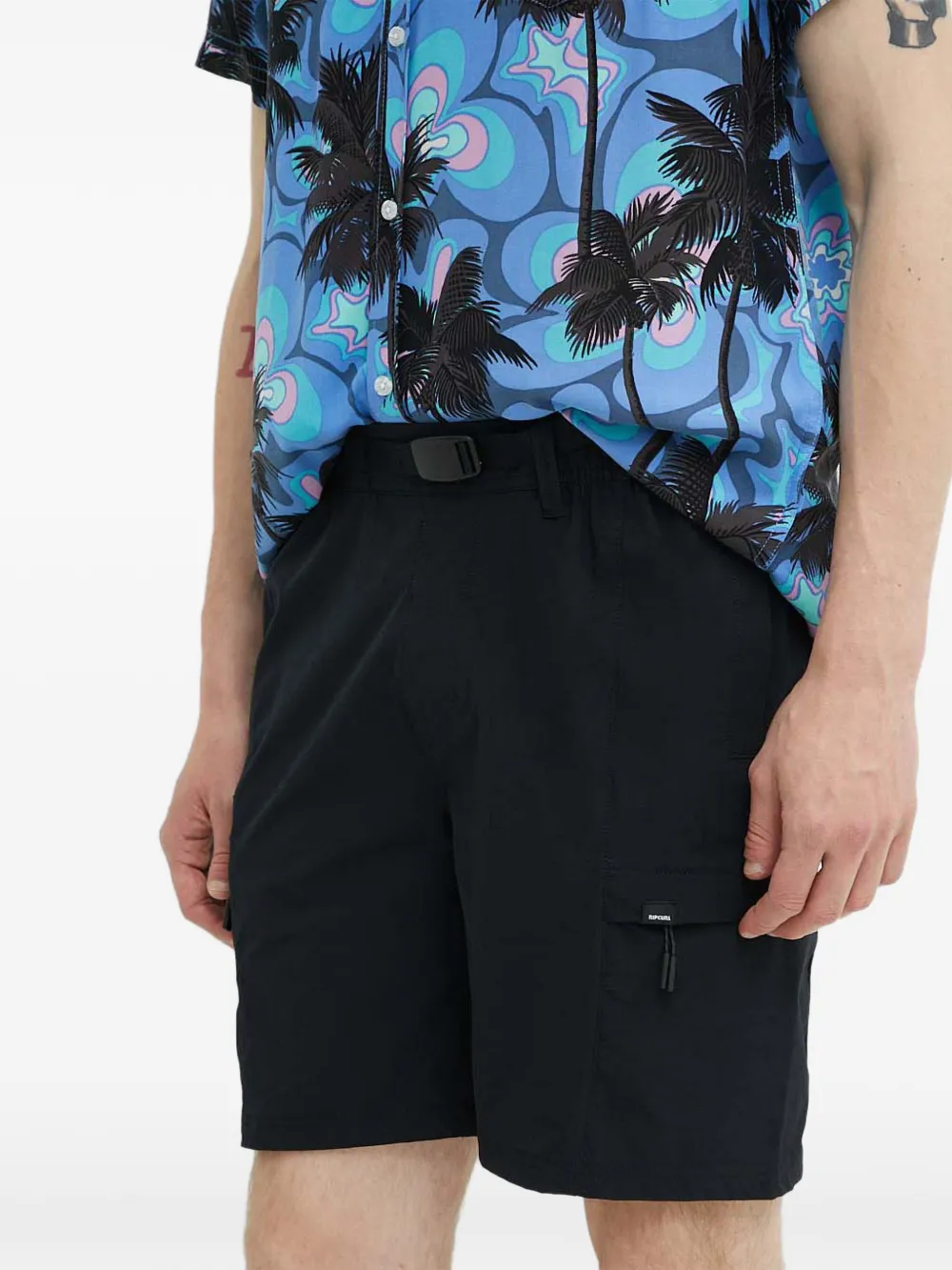 Rip Curl belted cargo shorts - Schwarz