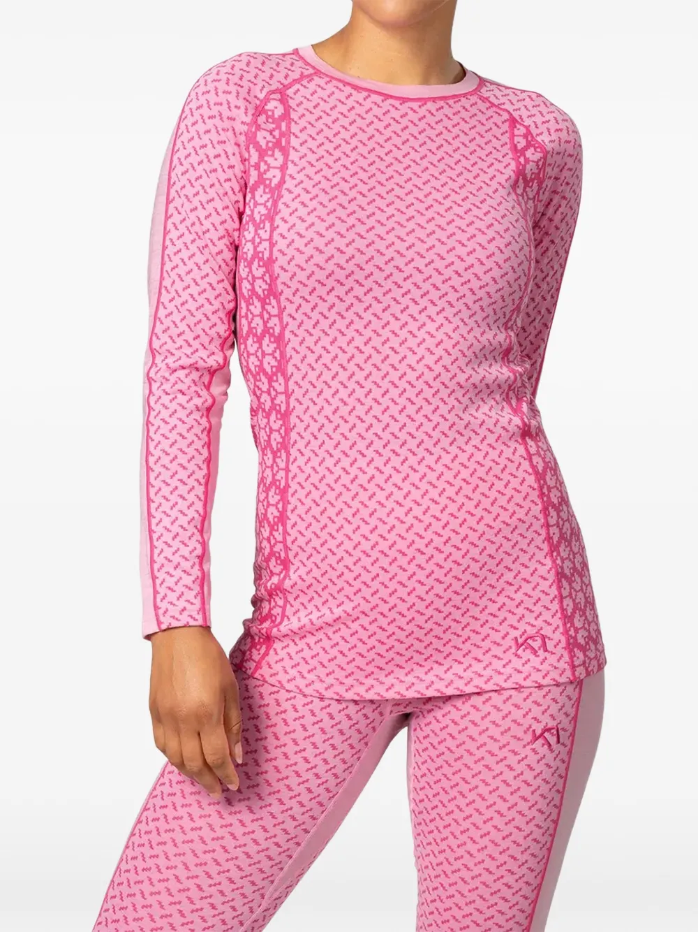 Kari Traa Lekker patterned long-sleeve T-shirt