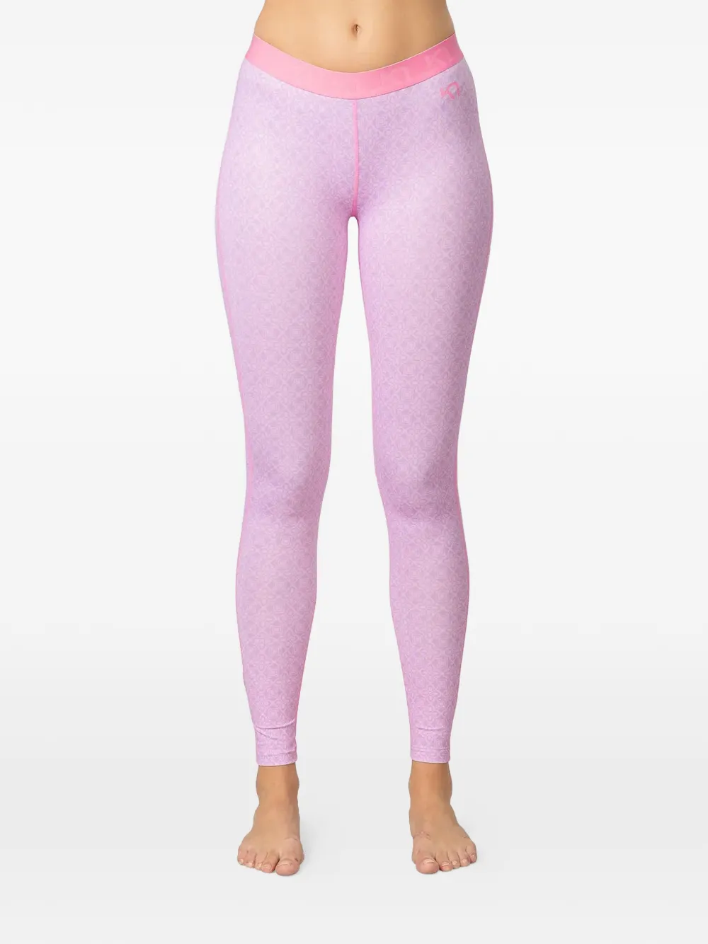 Kari Traa Fryd geometric-print base-layer leggings - Viola