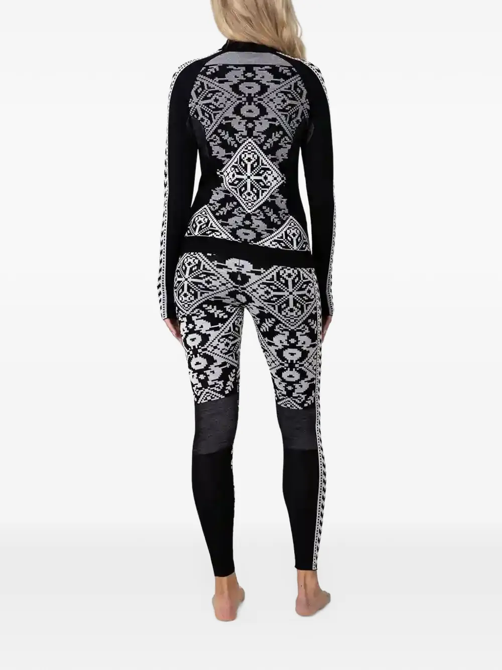 Kari Traa Saga half-zip base layer Zwart