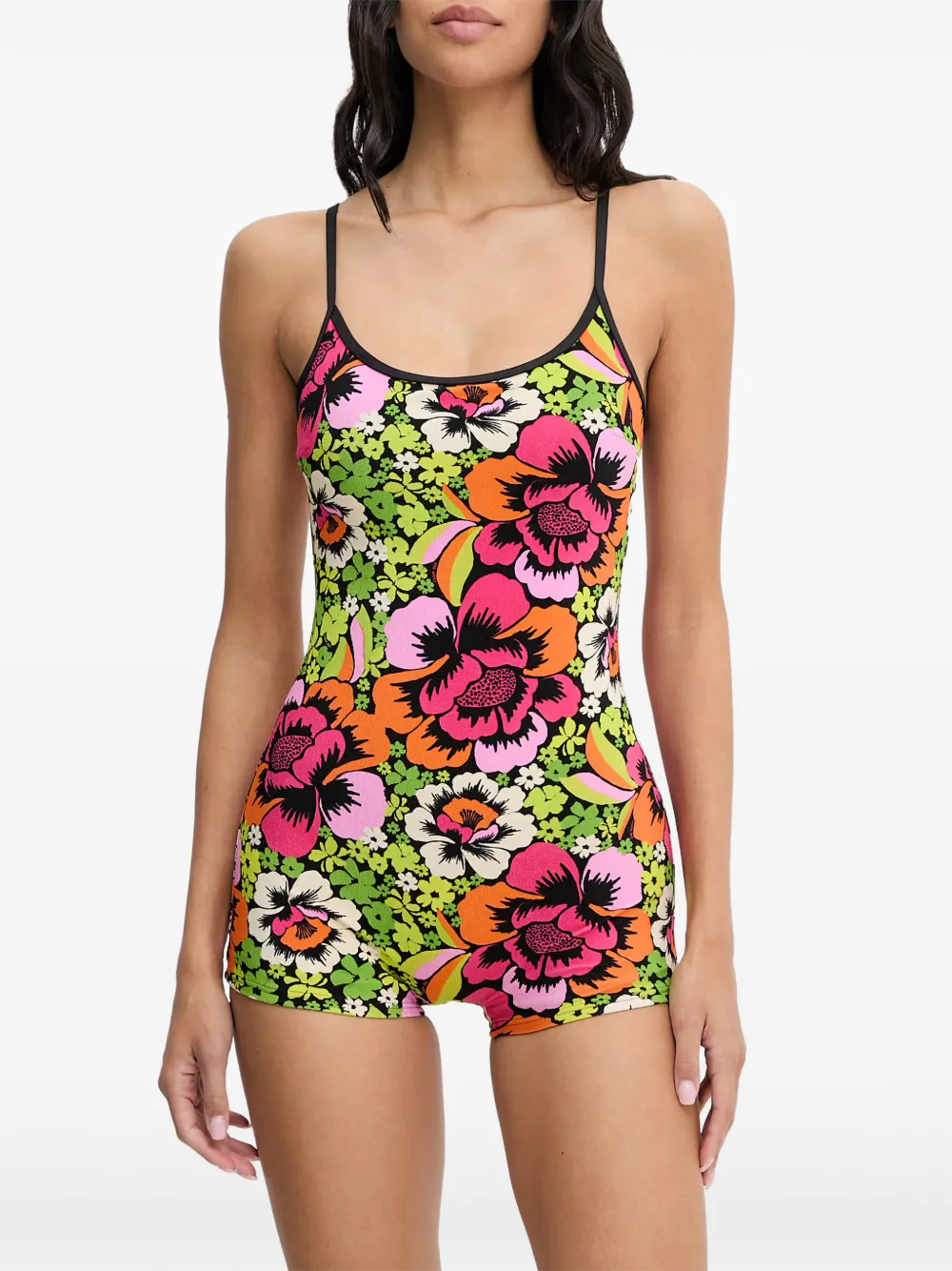 Rip Curl Blooming Short Jane floral-print swimsuit - Verde