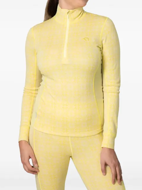 Kari Traa patterned half-zip base-layer top