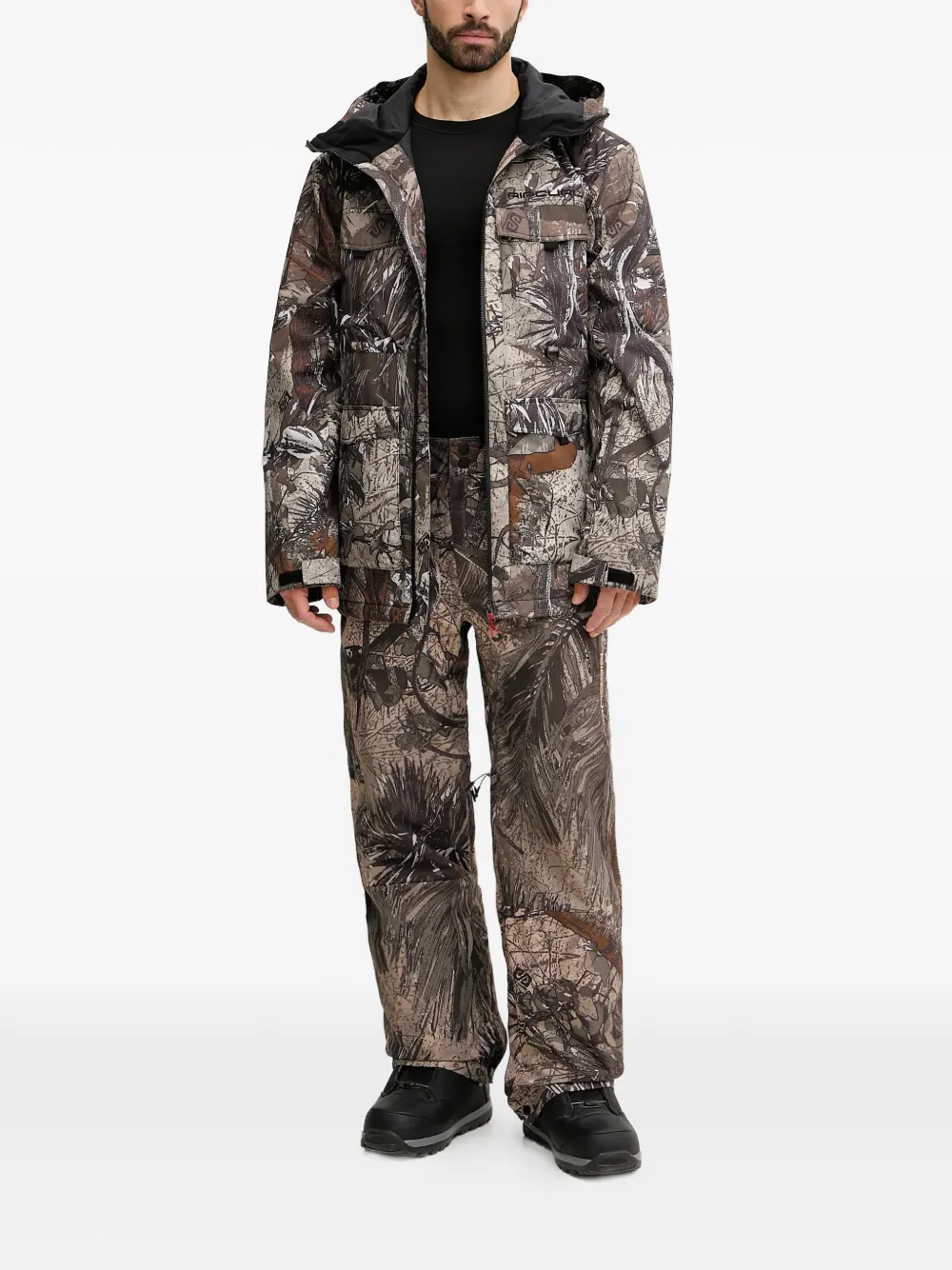 Rip Curl Pinna jack met capuchon en print Bruin